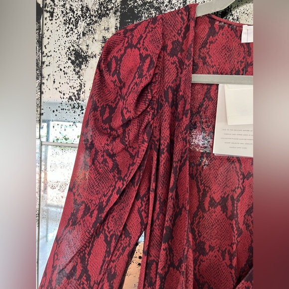 A.L.C. Snake print wrap dress, Sz 8 - Picture 5 of 7